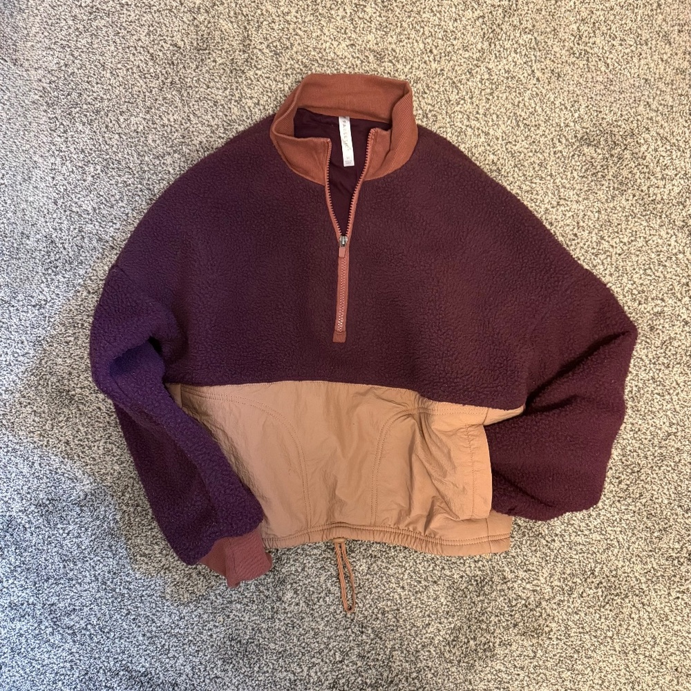 Fabletics cropped sweatshirt pullover medium
